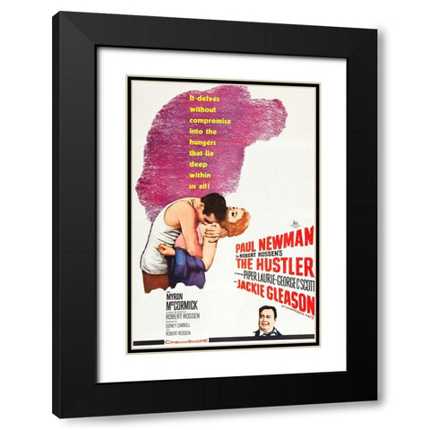 The Hustler-1961 Black Modern Wood Framed Art Print with Double Matting by Vintage Hollywood Archive