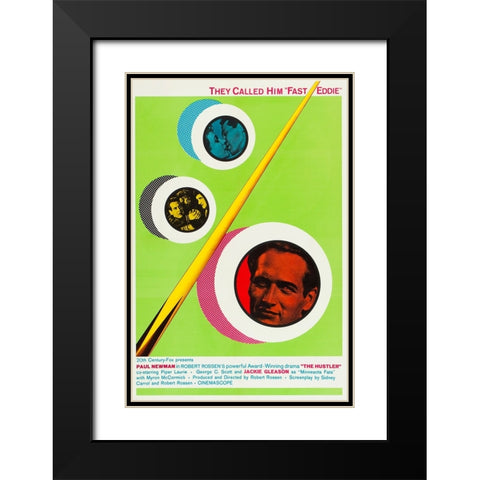 The Hustler-1961 Black Modern Wood Framed Art Print with Double Matting by Vintage Hollywood Archive