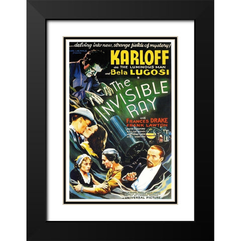 The invisible Ray-1936 Black Modern Wood Framed Art Print with Double Matting by Vintage Hollywood Archive