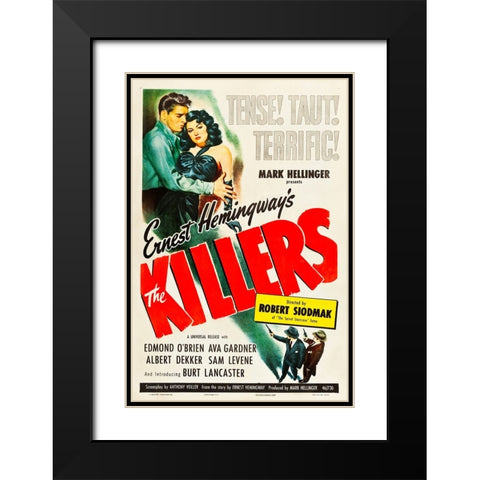 The Killers-1946 Black Modern Wood Framed Art Print with Double Matting by Vintage Hollywood Archive