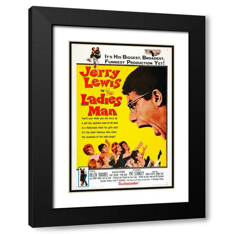 The Ladies Man-1961 Black Modern Wood Framed Art Print with Double Matting by Vintage Hollywood Archive