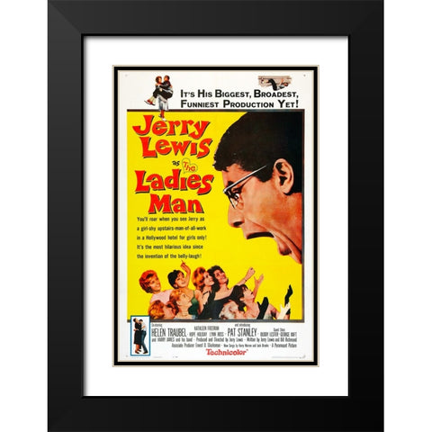 The Ladies Man-1961 Black Modern Wood Framed Art Print with Double Matting by Vintage Hollywood Archive