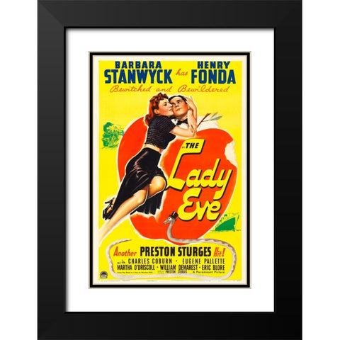 The Lady Eve-1941 Black Modern Wood Framed Art Print with Double Matting by Vintage Hollywood Archive