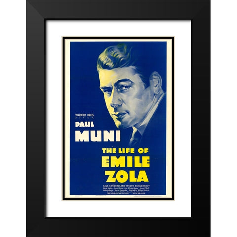 The Life of Emile Zola-1937 Black Modern Wood Framed Art Print with Double Matting by Vintage Hollywood Archive