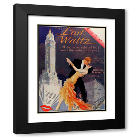 The Lost Waltz-1929 Black Modern Wood Framed Art Print with Double Matting by Vintage Hollywood Archive