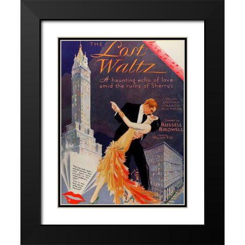 The Lost Waltz-1929 Black Modern Wood Framed Art Print with Double Matting by Vintage Hollywood Archive
