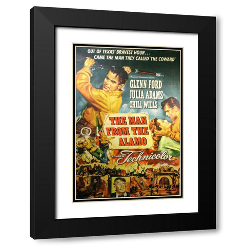The Man from the Alamo Black Modern Wood Framed Art Print with Double Matting by Vintage Hollywood Archive