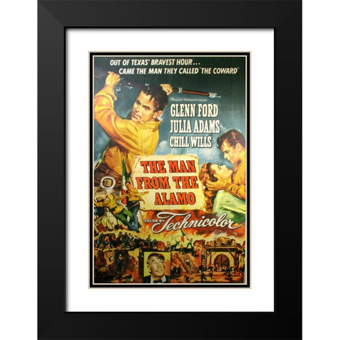 The Man from the Alamo Black Modern Wood Framed Art Print with Double Matting by Vintage Hollywood Archive
