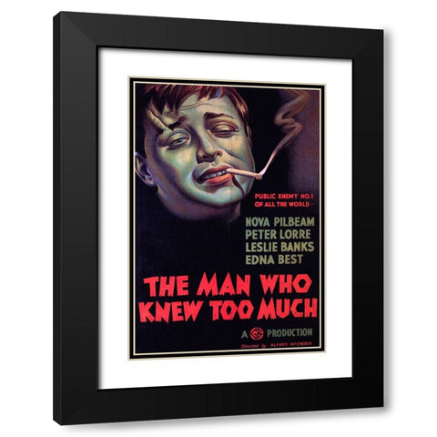 The Man who Knew too Much-1934 Black Modern Wood Framed Art Print with Double Matting by Vintage Hollywood Archive
