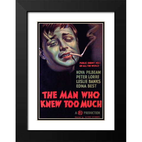The Man who Knew too Much-1934 Black Modern Wood Framed Art Print with Double Matting by Vintage Hollywood Archive