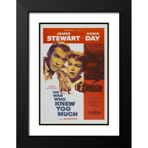 The Man who Knew Too Much-1956 Black Modern Wood Framed Art Print with Double Matting by Vintage Hollywood Archive