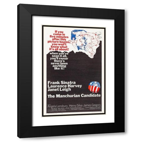 The Manchurian Candidate-1962 Black Modern Wood Framed Art Print with Double Matting by Vintage Hollywood Archive