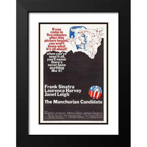 The Manchurian Candidate-1962 Black Modern Wood Framed Art Print with Double Matting by Vintage Hollywood Archive