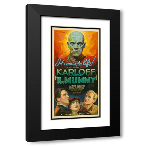 The Mummy-1932 Black Modern Wood Framed Art Print with Double Matting by Vintage Hollywood Archive