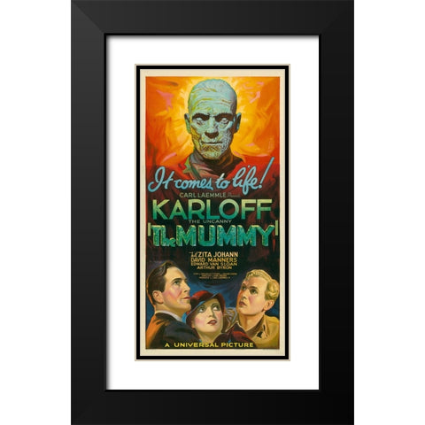 The Mummy-1932 Black Modern Wood Framed Art Print with Double Matting by Vintage Hollywood Archive