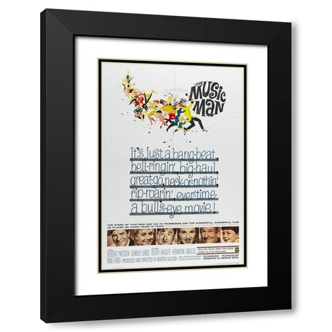 The Music Man-1962 Black Modern Wood Framed Art Print with Double Matting by Vintage Hollywood Archive
