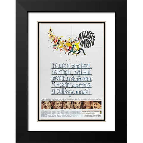 The Music Man-1962 Black Modern Wood Framed Art Print with Double Matting by Vintage Hollywood Archive