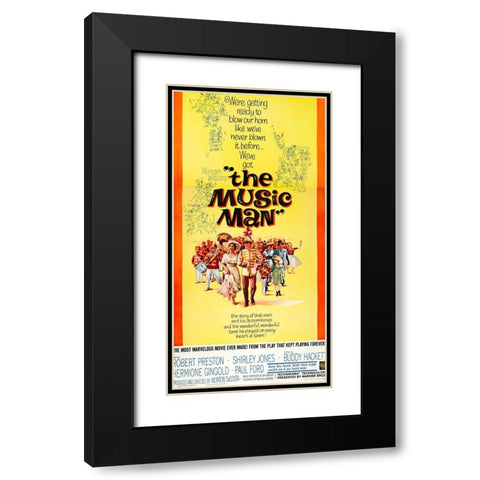 The Music Man-1962 Black Modern Wood Framed Art Print with Double Matting by Vintage Hollywood Archive