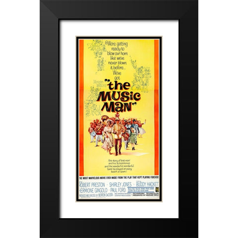 The Music Man-1962 Black Modern Wood Framed Art Print with Double Matting by Vintage Hollywood Archive