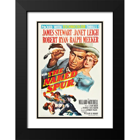 The Naked Spur-1952 Black Modern Wood Framed Art Print with Double Matting by Vintage Hollywood Archive