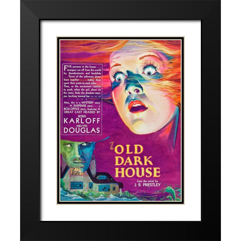 The Old Dark House-1932 Black Modern Wood Framed Art Print with Double Matting by Vintage Hollywood Archive