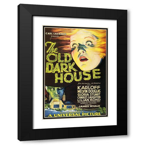 The Old Dark House-1932 Black Modern Wood Framed Art Print with Double Matting by Vintage Hollywood Archive