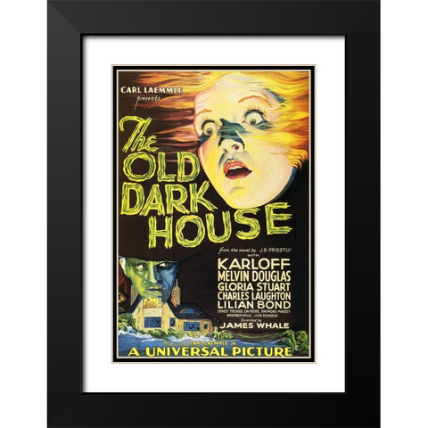 The Old Dark House-1932 Black Modern Wood Framed Art Print with Double Matting by Vintage Hollywood Archive