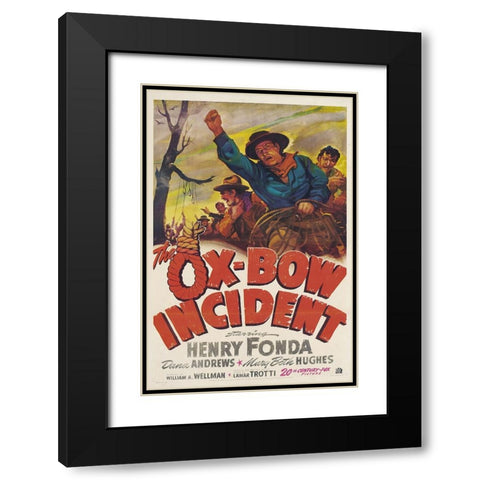 The Ox Bow Incident-1942 Black Modern Wood Framed Art Print with Double Matting by Vintage Hollywood Archive