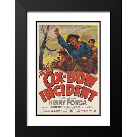 The Ox Bow Incident-1942 Black Modern Wood Framed Art Print with Double Matting by Vintage Hollywood Archive