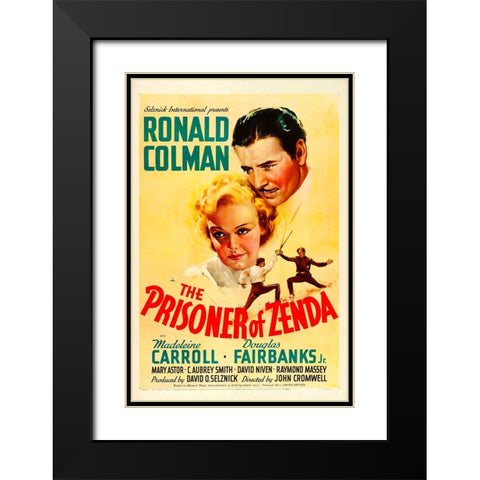The Prisoner of Zenda-1937 Black Modern Wood Framed Art Print with Double Matting by Vintage Hollywood Archive