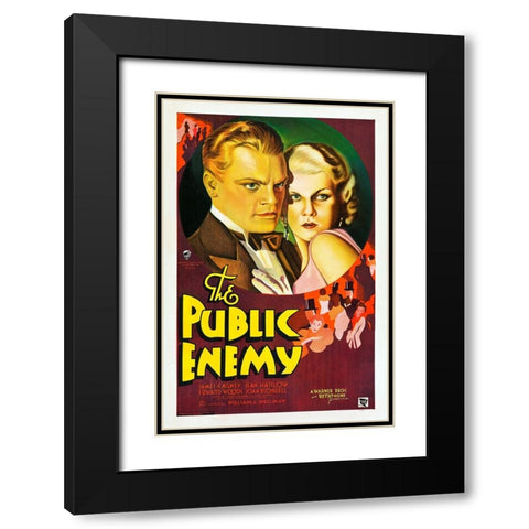 The Public Enemy-1931 Black Modern Wood Framed Art Print with Double Matting by Vintage Hollywood Archive