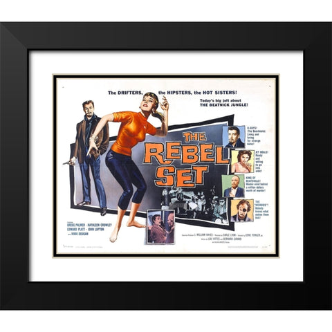The Rebel Set-1959 Black Modern Wood Framed Art Print with Double Matting by Vintage Hollywood Archive