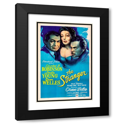 The Stranger-1946 Black Modern Wood Framed Art Print with Double Matting by Vintage Hollywood Archive