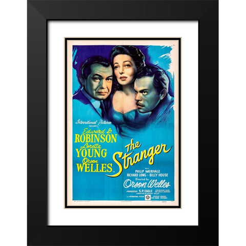 The Stranger-1946 Black Modern Wood Framed Art Print with Double Matting by Vintage Hollywood Archive