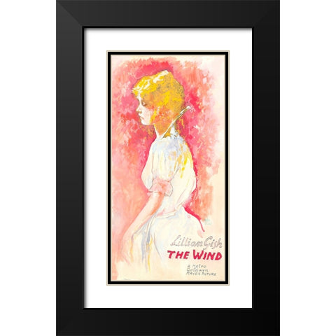 The Wind-1928 Black Modern Wood Framed Art Print with Double Matting by Vintage Hollywood Archive