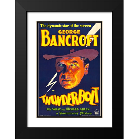 Thunderbolt-1929 Black Modern Wood Framed Art Print with Double Matting by Vintage Hollywood Archive
