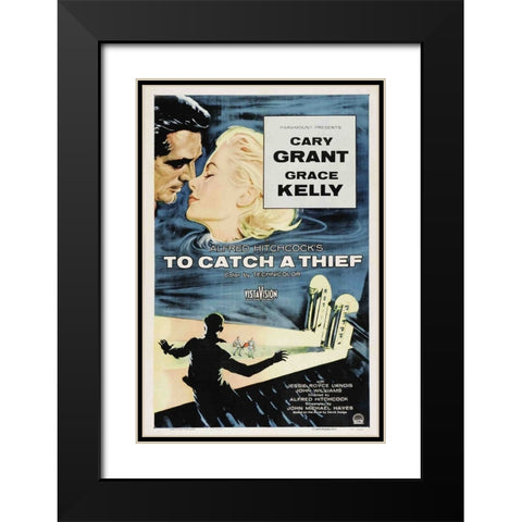 To Catch a Thief-1955 Black Modern Wood Framed Art Print with Double Matting by Vintage Hollywood Archive