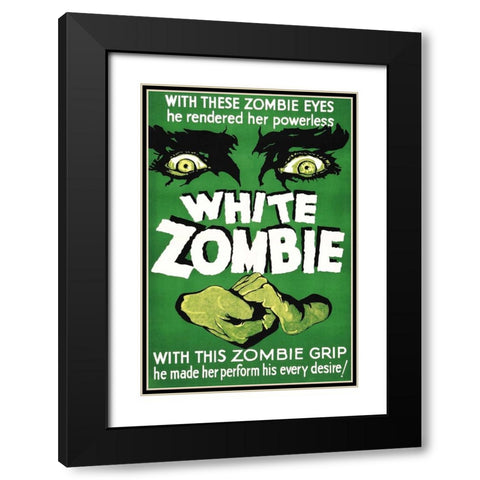 White Zombie-1932 Black Modern Wood Framed Art Print with Double Matting by Vintage Hollywood Archive