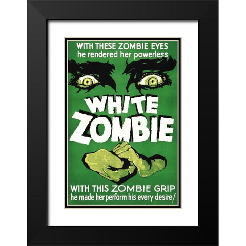 White Zombie-1932 Black Modern Wood Framed Art Print with Double Matting by Vintage Hollywood Archive