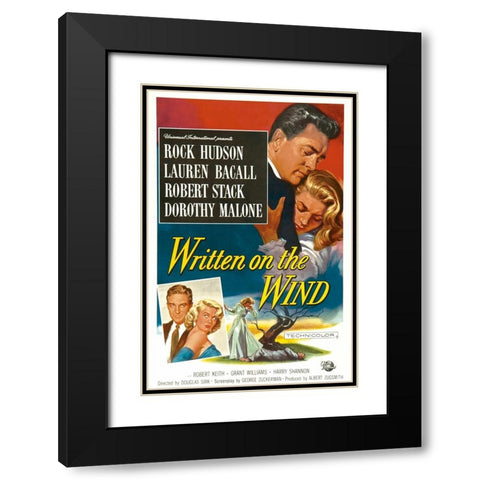 Written on the Wind-1956 Black Modern Wood Framed Art Print with Double Matting by Vintage Hollywood Archive