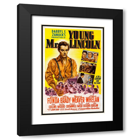 Young Mr. Lincoln-1939 Black Modern Wood Framed Art Print with Double Matting by Vintage Hollywood Archive
