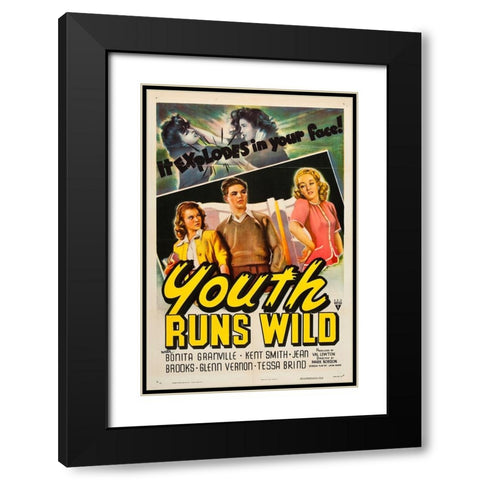 Youth Runs Wild-1944 Black Modern Wood Framed Art Print with Double Matting by Vintage Hollywood Archive