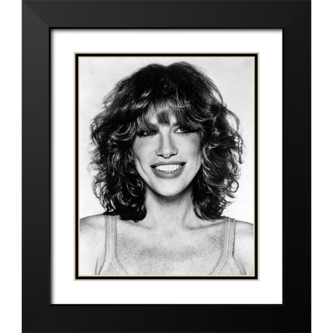 Carly Simon-1978 Black Modern Wood Framed Art Print with Double Matting by Vintage Music Archive