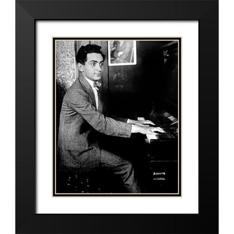 Irving Berlin-1906 Black Modern Wood Framed Art Print with Double Matting by Vintage Music Archive