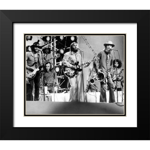 The Beach Boys-1971 Black Modern Wood Framed Art Print with Double Matting by Vintage Music Archive