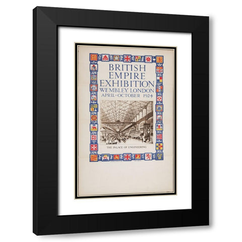 British Empire Exhibition-1924-Engineering Black Modern Wood Framed Art Print with Double Matting by Worlds Fair Posters