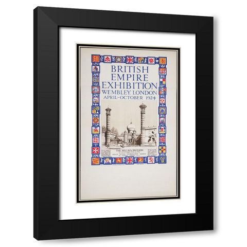 British Empire Exhibition-1924-Malaya Black Modern Wood Framed Art Print with Double Matting by Worlds Fair Posters