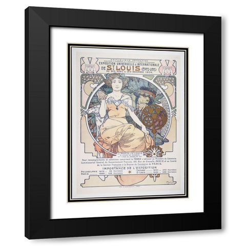 St Louis-1904 Black Modern Wood Framed Art Print with Double Matting by Worlds Fair Posters