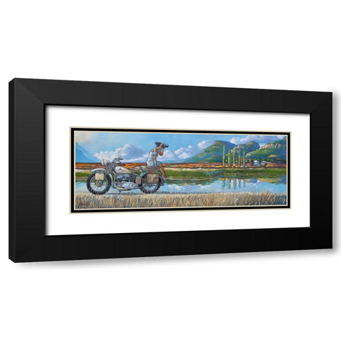 The Photographer II Black Modern Wood Framed Art Print with Double Matting by West, Ronald
