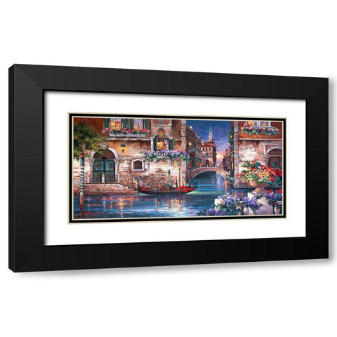 Isnt It Romantic Black Modern Wood Framed Art Print with Double Matting by Lee, James